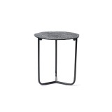 ROUND SIDE TABLE METAL INCA PATTERN 50 - CAFE, SIDE TABLES
